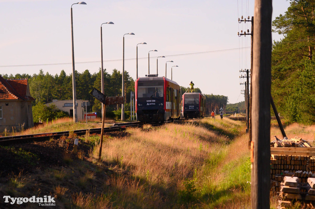 Pożar pociągu relacji Bydgoszcz - Czersk