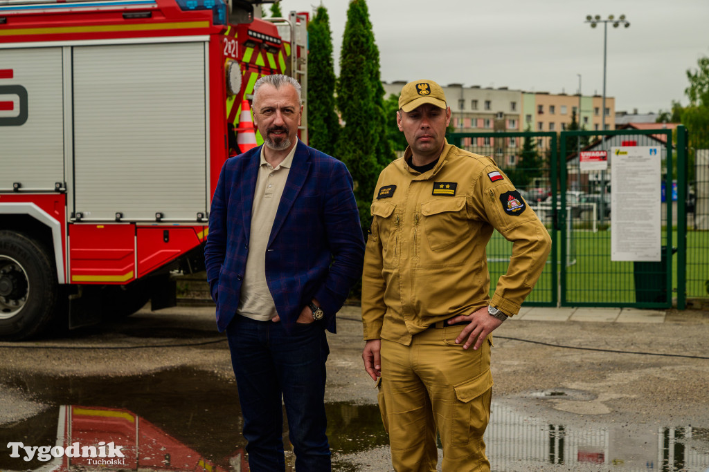 Błękitna tarcza w Tucholi