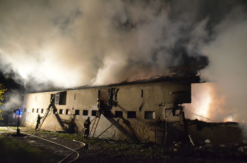 Gmina Kęsowo: Pożar w Obrowie - ZDJĘCIA