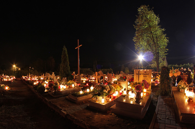 Cmentarze nocą - Tuchola, Rudzki Most, Gostycyn, Jeleńcz - ZDJĘCIA