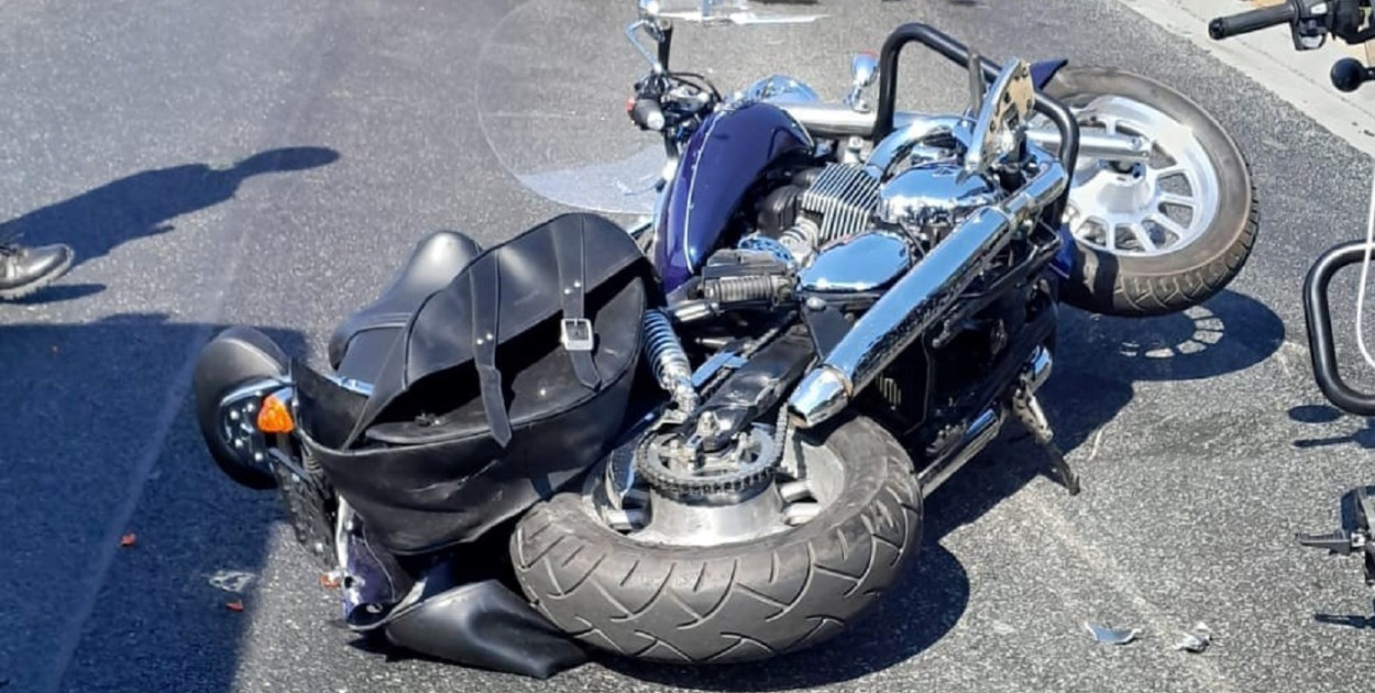 Śmiertelny wypadek między Pruszczem a Motylem. Nie żyje 43-letni motocyklista 