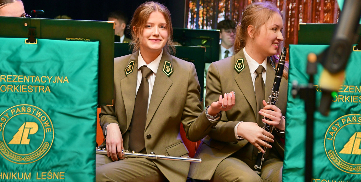 Orkiestra Reprezentacyjna Lasów Państwowych w Tucholskim Ośrodku Kultury. Fot. Piotr Paterski