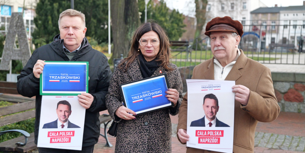 Od lewej: Michał Mróz, Iwona Karolewska, Andrzej Kobiak. Fot. Piotr Paterski