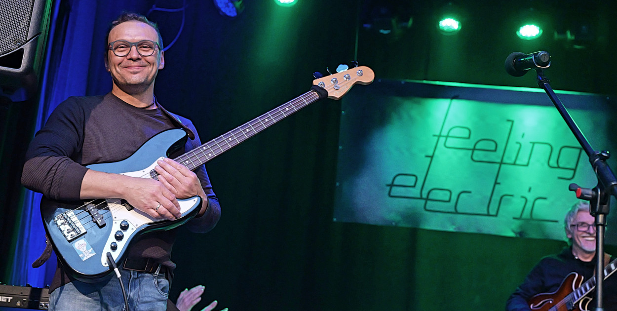 Paweł Boczulak, jeden z członków grupy Feeling Electric. Fot. Piotr Paterski