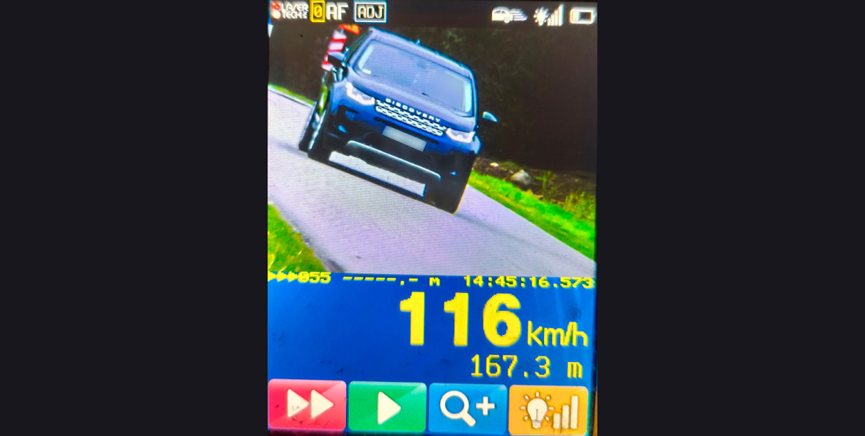 ZNÓW Lipowa (gm. Śliwice). Jechał 116 km/h i stracił prawko