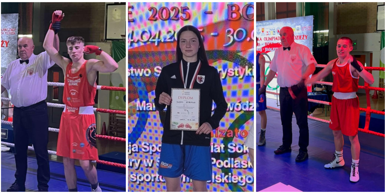 Od lewej: Jakub Gruszka, Weronika Dudzik, Oskar Sternik