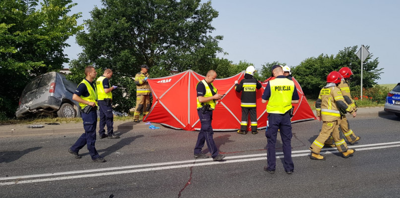Wypadek w Żalnie (19 czerwca). Fot. nadesłane 