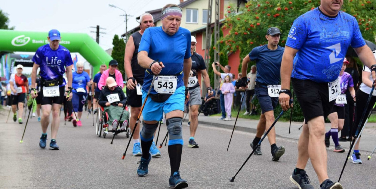 Trasa nordic walking liczyła 5 km. 