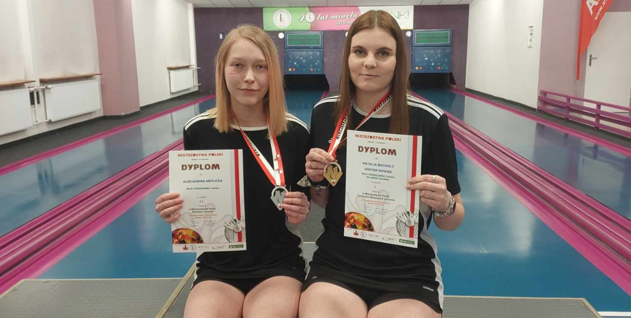 Tucholskie mistrzynie. Od lewej Aleksandra Metlicka i Natalia Bucholc. 