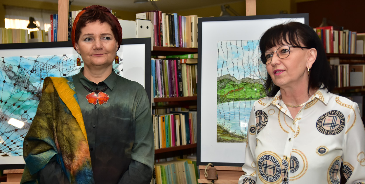 6 marca odbył się w tucholskiej bibliotece wernisaż malarstwa Brygidy Wolańskiej pt. Fantasmagorie.