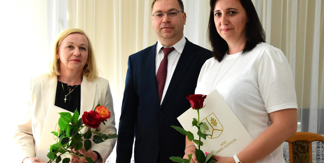 Dorota Gromowska będzie na stanowiskach wicewójta i kierowniczki GOPS. Hanna Kufel to nowy sekretarz gminy. Fot. Gmina Gostycyn