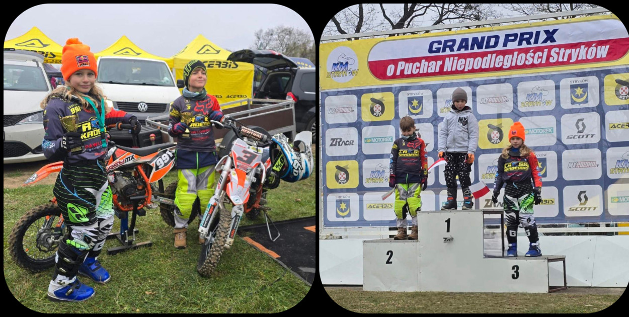 Zawodnicy Cross Akademii z sukcesami wrócili z grand prix w Strykowie. Fot. nadesłane