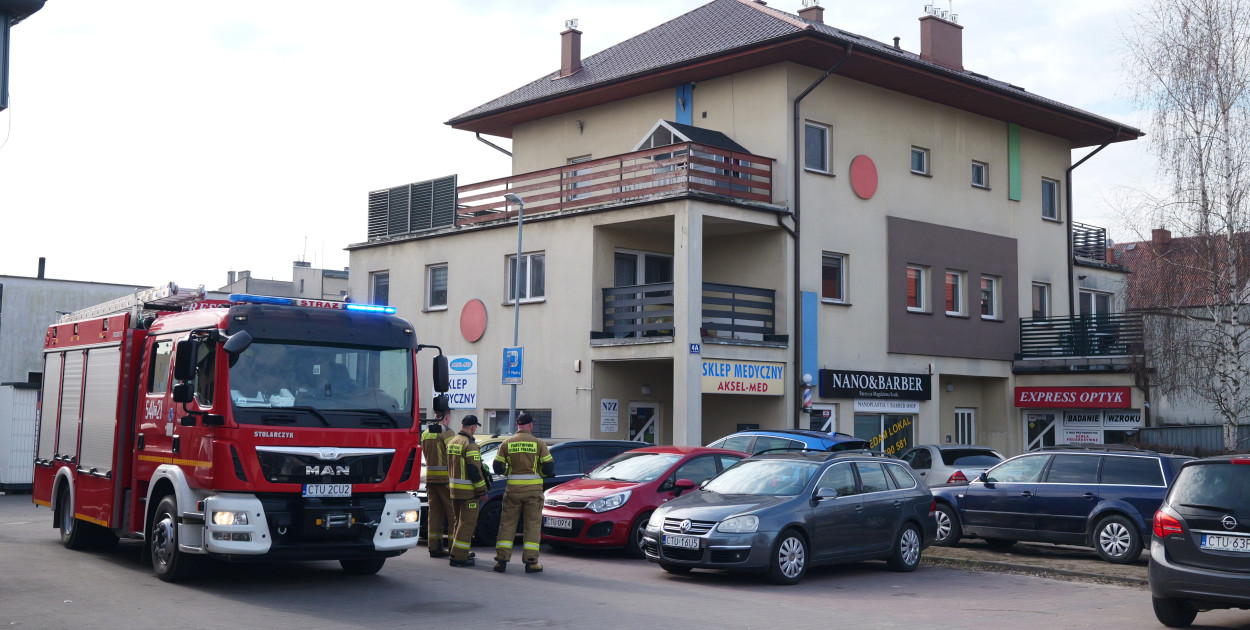 Czujka tlenku węgla zareagowała w porę w jednym z lokali w centrum Tucholi. 