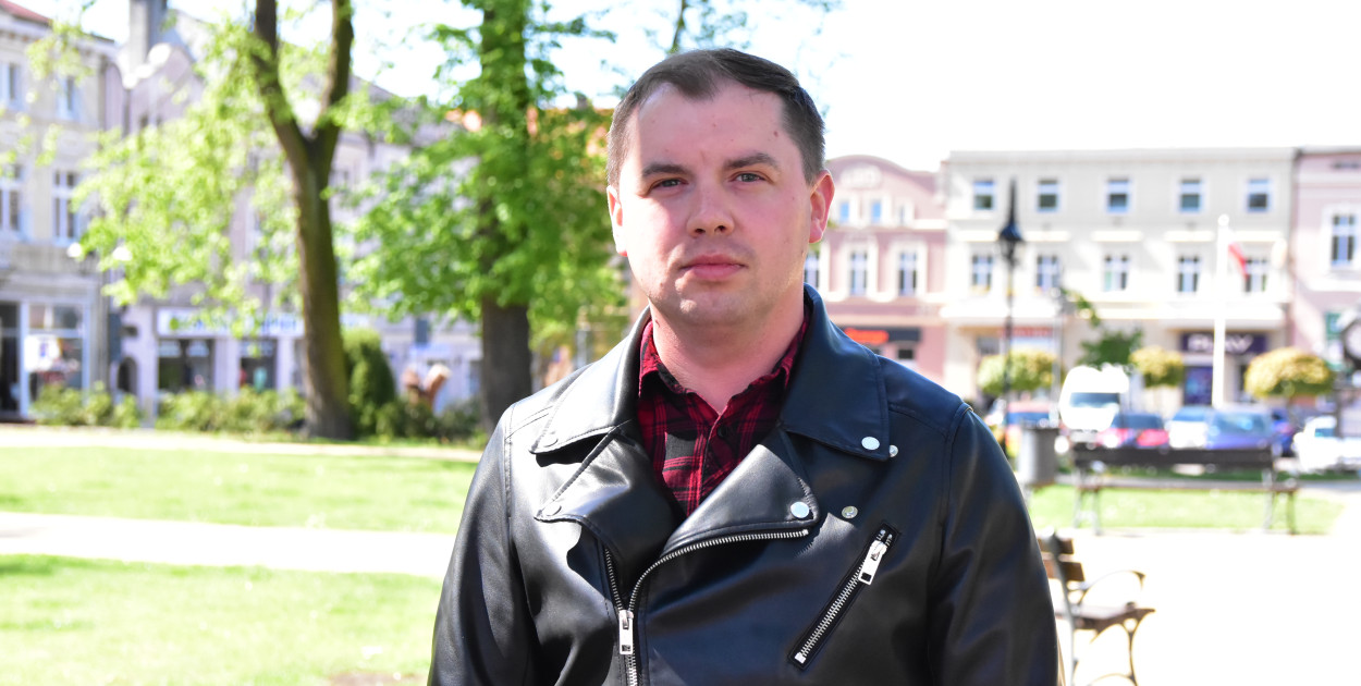 Trzecim kandydatem do Rady Miejskiej w Tucholi jest Tomasz Nakielski. Fot. Anna Lipska