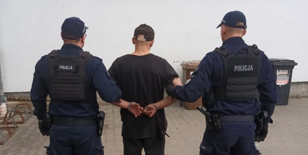 22-latek zatrzymany. Okazało się, że gdy prowadził samochód był pod wpływem narkotyków. Fot. KMP Bydgoszcz
