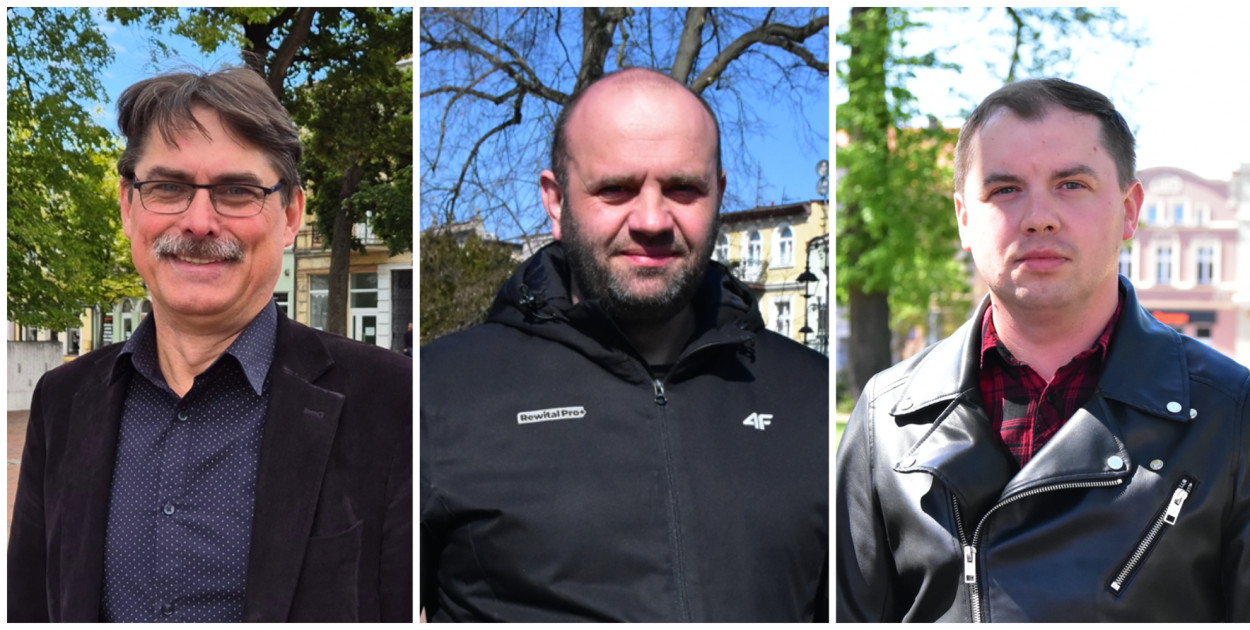 Od lewej Andrzej Galiński, Paweł Marciocha, Tomasz Nakielski