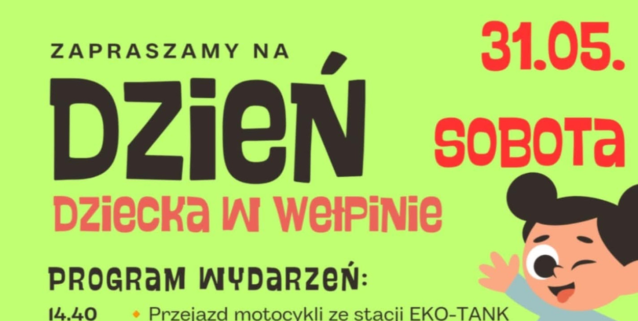 Dzień Dziecka w Wełpinie odbędzie się na placu przy świetlicy wiejskiej w sobotę (31 maja). Fot. FB Sołectwo Wełpin. 
