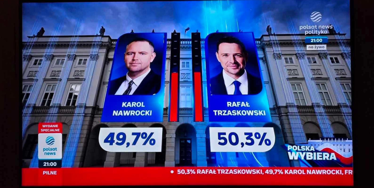 Źródło: Polsat, studio wyborcze