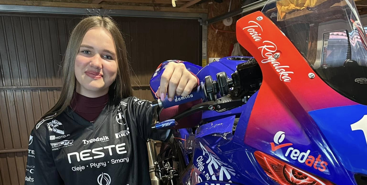 Antonia Rogalska, motocyklistka z Cekcyna, fot. zbiory prywatne