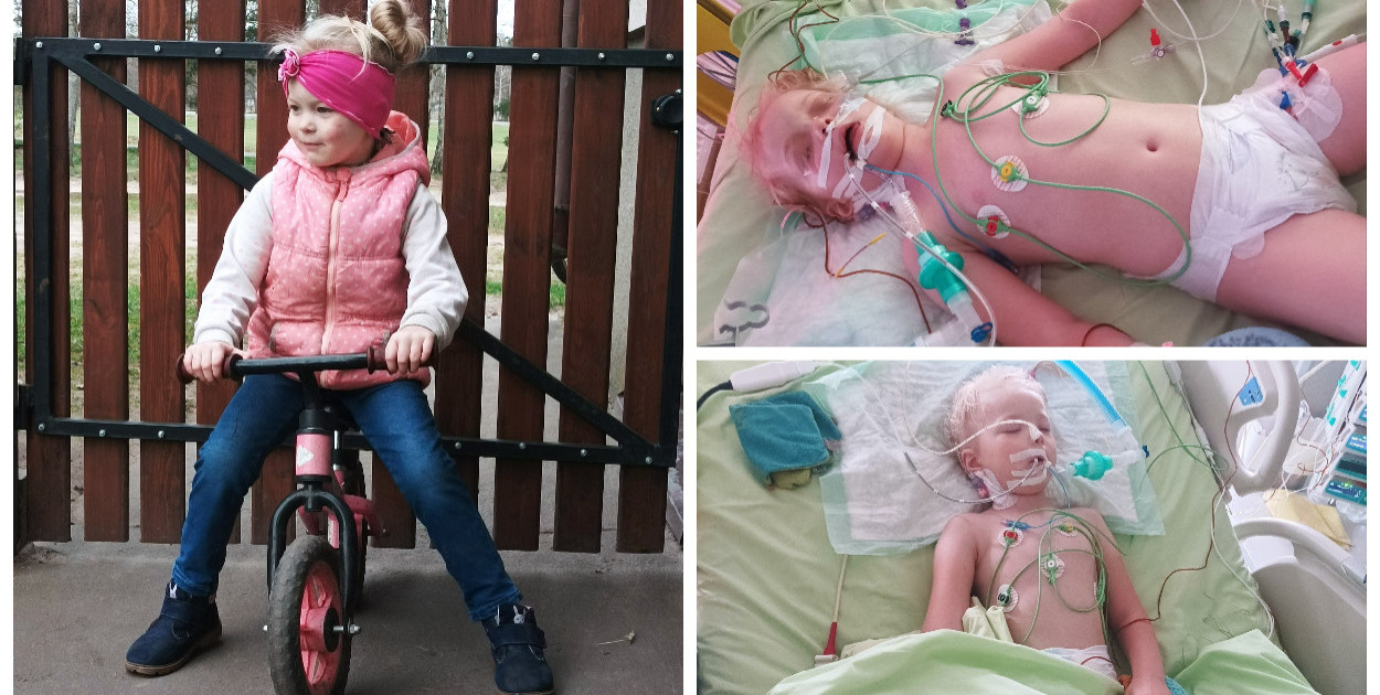 Kochała zwierzęta. Uwielbiała ludzi. Irenka Rolewicz ze Śliwic nie może cieszyć się beztroskim dzieciństwem. Dziewczynka wymaga leczenia i rehabilitacji. Fot. Zrzutka.pl i Fot. Ewelina Rolewicz