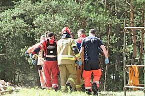 Iwiec. Wypadek przy rozbiórce budynku! Potrzebny LPR-4450
