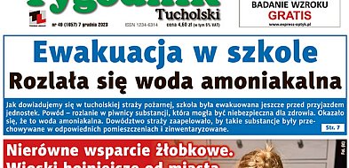 Tuchola: Ewakuacja w szkole. Rozlała się woda amoniakalna / z KOMENTARZEM DYREKCJI-13990