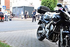 Tuchola. Zdarzenie z udziałem kierowcy auta i motocyklisty / FOTO-16278