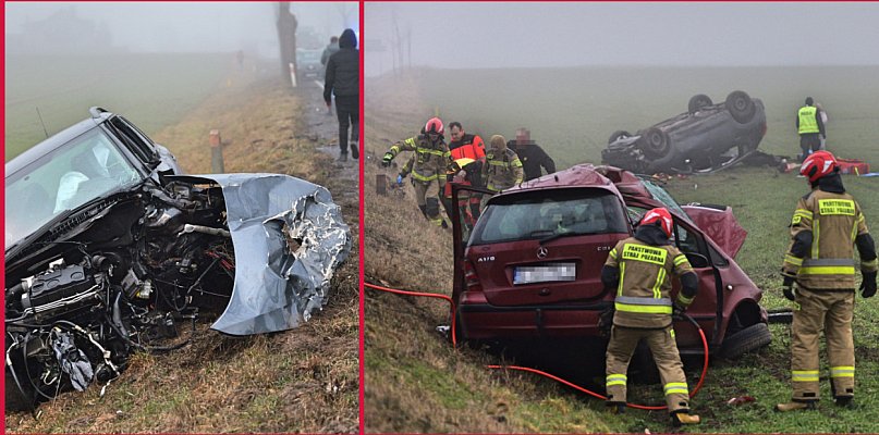 6 samochodów. Koszmarnie wyglądający wypadek na Tuchola-Mały Mędromierz  / ZDJĘCIA - 20284