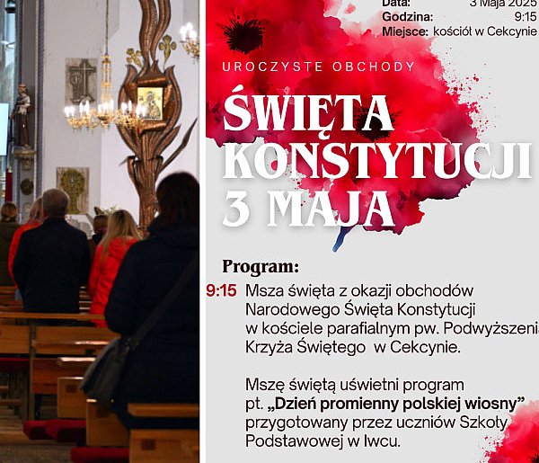 3 maja w Cekcynie. Wystąpią dzieci z Iwca / ZAPOWIEDŹ-21408
