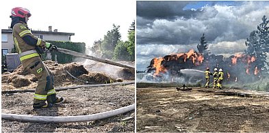 Pożar w Stobnie! Tuż przy zabudowaniach i przy silnym wietrze FOTO-22255