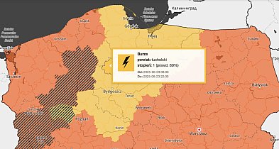 Ostrzeżenie pierwszego stopnia dla Tucholi i powiatu tucholskiego-22295