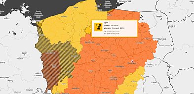 Grzeje! Ostrzeżenie pierwszego stopnia dla miejscowości Tuchola -22467