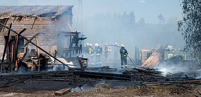 Znowu pożar! Ogień pojawił się w tartaku w Błądzimu / ZDJĘCIA i SZCZEGÓŁY-22561