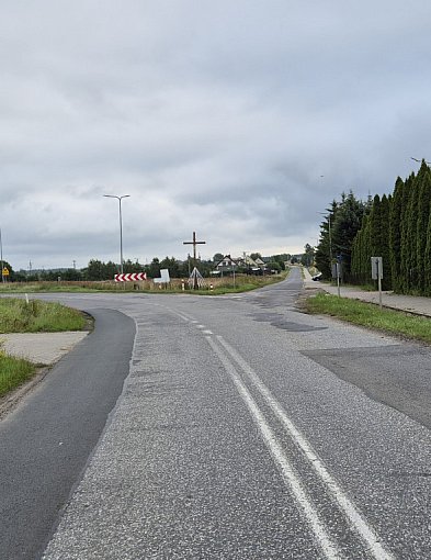Gostycyn: Rondo na wjeździe od strony Tucholi. Będzie też ścieżka pieszo-rowerowa!-22931