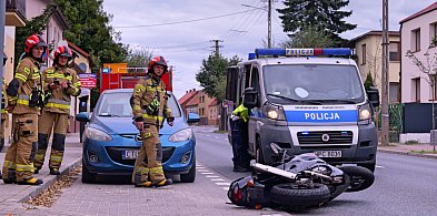 Tuchola, w okolicy szpitala. Wypadek z motocyklem i osobówką ZDJĘCIA-23171