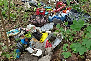 Nadleśnictwo i policja proszą o pomoc! W śmieciach odnaleziono martwego psa! / FOT-23200