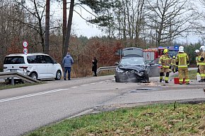 Utrudnienia na drodze między Śliwcami a Czerskiem-5076