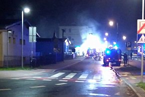 AKTUALIZACJA / Pożar przy ul. Chopina w Tucholi. Ewakuowano mieszkańców kamienicy-24329