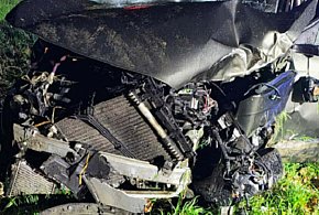 Kierowca osobówki, która dachowała między Stobnem a Raciążem, był pijany-24852