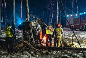 Piątek trzynastego. Tuchola - Świecie. Wypadek na DW240 koło Lubiewic / ZDJĘCIA