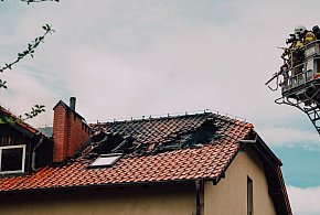 Śliwice. Pożar NA PLEBANII! Dym wydostawał się z poddasza / ZDJęCIA