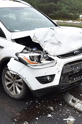 Rudzki Most: Zderzenie trzech pojazdów-4998