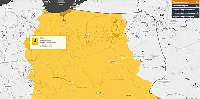 BURZE i WIATR: Ostrzeżenie pierwszego stopnia dla Tucholi i okolic