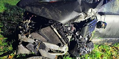 Kierowca osobówki, która dachowała między Stobnem a Raciążem, był pijany-24852