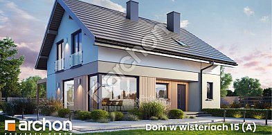 Dom w wisteriach 15 (A) – kompaktowy dom z poddaszem i funkcjonalnym układem-25143