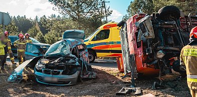 NOWE INFORMACJE: Poważny wypadek na drodze Tuchola – Tleń