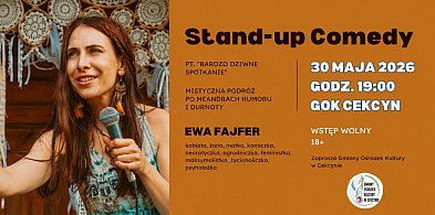 Stand-up w Cekcynie. Ewa Fajfer wystąpi z programem „Bardzo dziwne spotkanie”