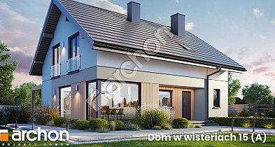 Dom w wisteriach 15 (A) – kompaktowy dom z poddaszem i funkcjonalnym układem-25143