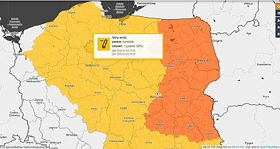 Ostrzeżenie pierwszego stopnia dla Tucholi i okolic