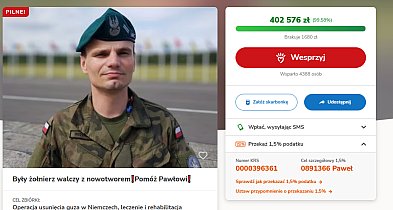 Akcja dla Pawła Weltrowskiego! Ponad 99% na koncie zbiórki! DZIAŁAMY!